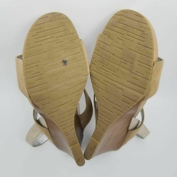 Calvin Klein Womens Opal Slingback Wedge Sandals - Picture 9 of 12